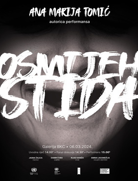 Poster for the performance "Smile of Shame" 