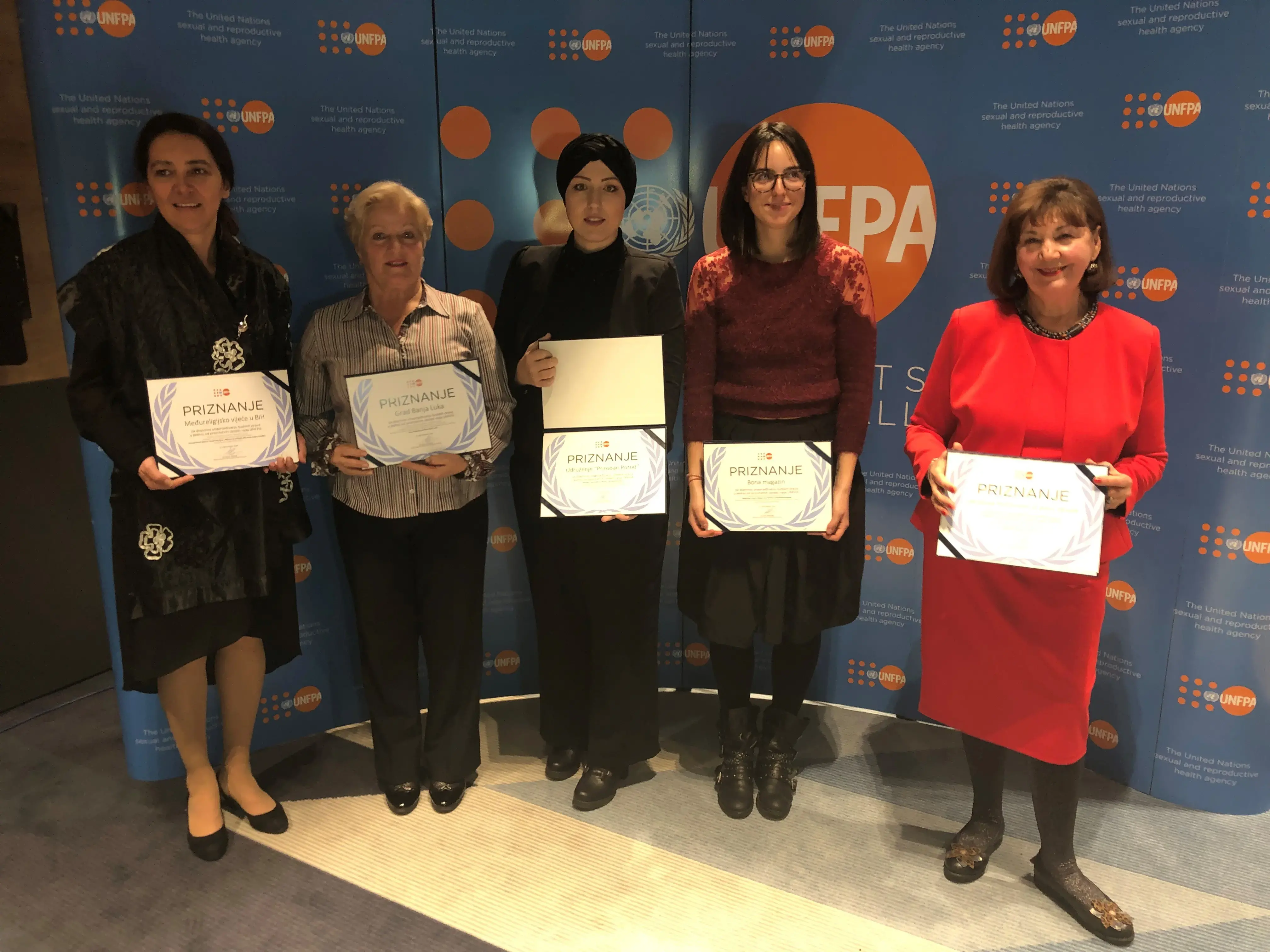 UNFPA AWARDS PRESENTED: Acknowledgment of commendable efforts undertaken to fight social stereotypes, prejudices and for contribution in advancing human rights