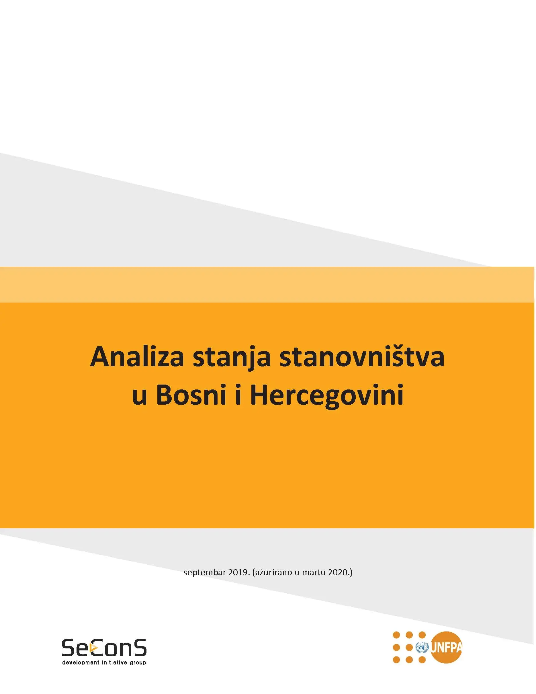 Analiza stanja stanovništva u Bosni i Hercegovini